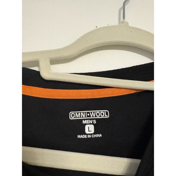 Omni-Wool Shirt Mens Black Base Layer Wool Long Sleeve Hunting Outdoor Sports L - Picture 3 of 4